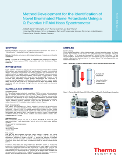 Method Development for the Identification of Novel Brominated
