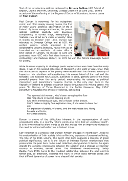 Durcan - National University of Ireland