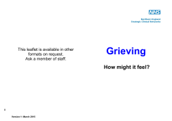 Grieving Booklet