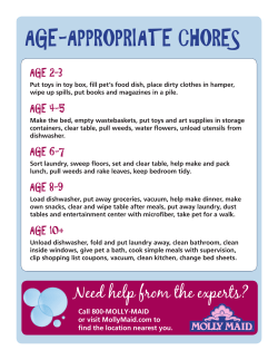 age-appropriate chores