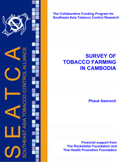 survey of tobacco farming in cambodia