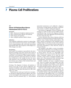 7 Plasma Cell Proliferations