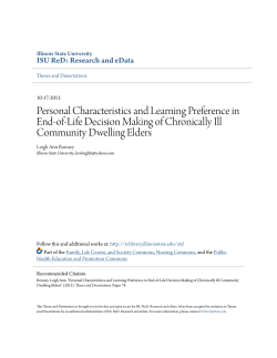 Personal Characteristics and Learning Preference in End-of