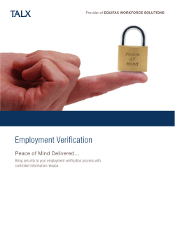 Employment Verification