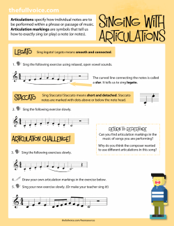 Articulation - The Full Voice