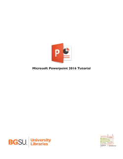Microsoft Powerpoint 2016 Tutorial