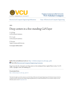 Deep centers in a free-standing GaN layer