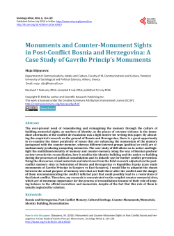 Monuments and Counter-Monument Sights in Post
