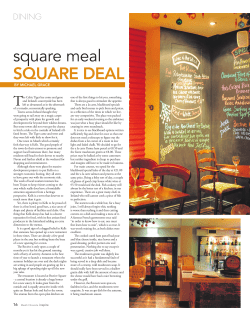 square meal SQUARE DEAL - Bective Restaurant Kells Co. Meath