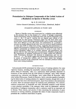 Potentiation by Halogen Compounds of the Lethal