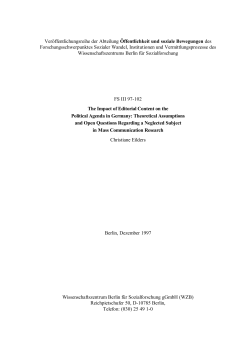 The impact of editorial content on the political agenda in