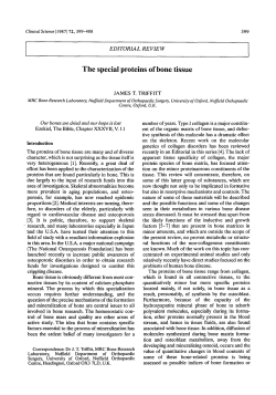The special proteins of bone tissue