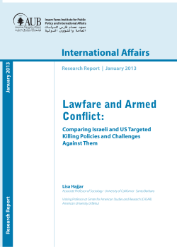 Lawfare and Armed Conflict - American University of Beirut