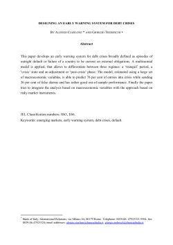 designing an early warning system for debt crises
