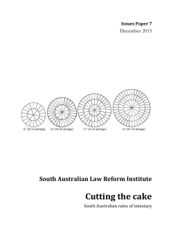 Issues Paper 7 - Adelaide Law School