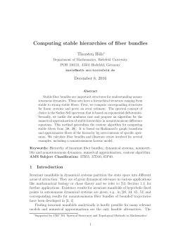 Computing stable hierarchies of fiber bundles