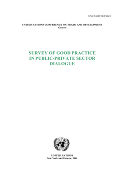 survey of good practice in public-private sector dialogue