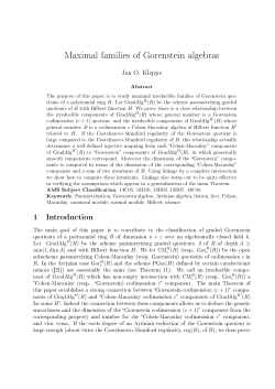 Maximal families of Gorenstein algebras