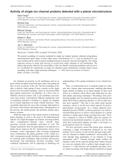 Activity of single ion channel proteins detected with a planar