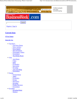 BusinessWeek Debate Room Outsourcing: Where`s Uncle Sam?