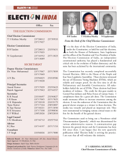 NEWSLETTER - FINAL.p65 - Election Commission of India