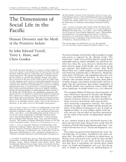 The Dimensions of Social Life in the Pacific