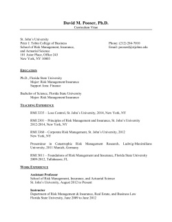 David M. Pooser, Ph.D. - St. John`s University