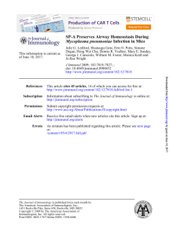 SP-A Preserves Airway Homeostasis During Mycoplasma