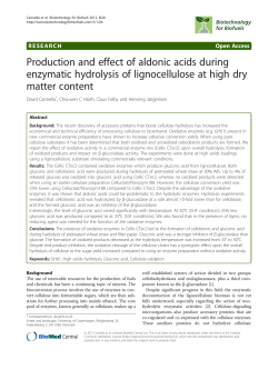 Production and effect of aldonic acids during enzymatic hydrolysis of