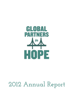 2012 Annual Report - Global Partners in Hope