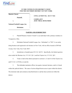 NFL - FindLaw Legal News