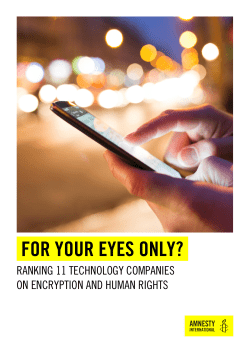 FOR YOUR EYES ONLY?