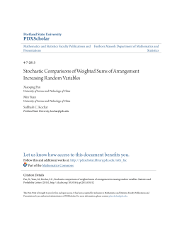 Stochastic Comparisons of Weighted Sums of