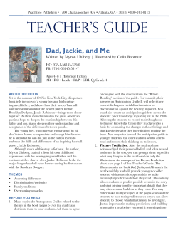 teacher`s guide - Peachtree Publishers