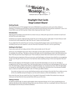 Stoplight Chat Cards Stop! Listen! Share!
