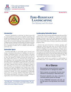 Fire-Resistant Landscaping - The University of Arizona Extension