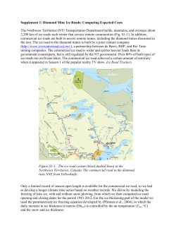 Supplement 1: Diamond Mine Ice Roads: Computing Expected