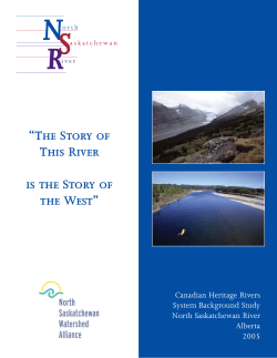 NSR Background Study 2005 - North Saskatchewan Watershed