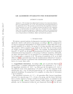 Lie algebroid invariants for subgeometry