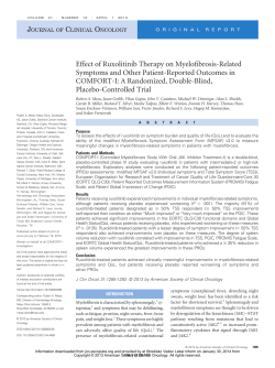 Effect of Ruxolitinib Therapy on Myelofibrosis