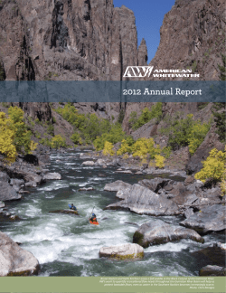2012 Annual Report - American Whitewater