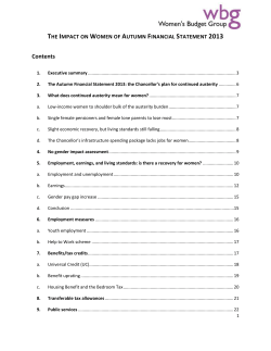 Contents - Womens Budget Group