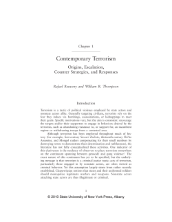 Contemporary Terrorism