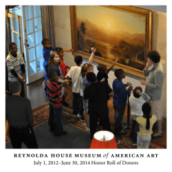 July 1, 2012&ndash;June 30, 2014 Honor Roll of Donors