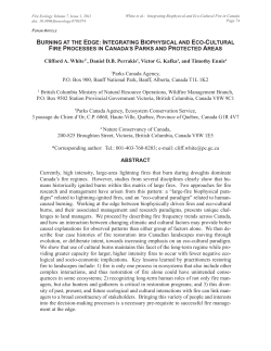 Burning at the edge: integrating biophysical and eco