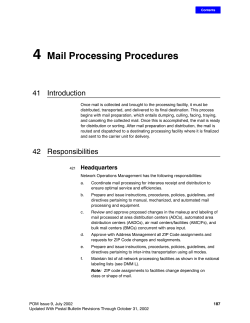 4 Mail Processing Procedures