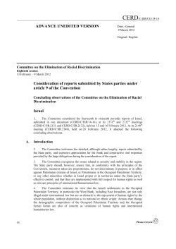 CERD/C/ISR/CO/14-16