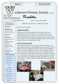 Newsletter - Westbreen Primary School