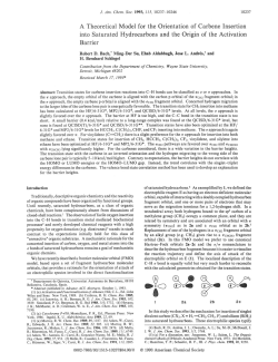 A Theoretical Model for the Orientation of