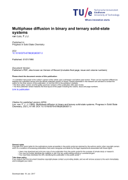 Multiphase diffusion in binary and ternary solid